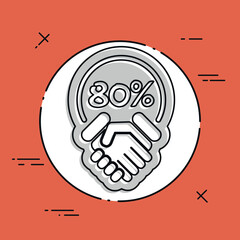 Discount label icon