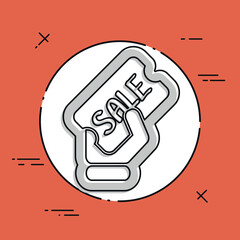 Discount label icon