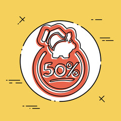 Discount label icon
