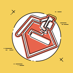 Painter roll symbol © Myvector