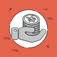 Financial icon - Yen