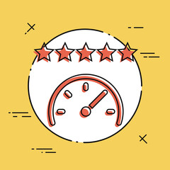 Top speed - Flat minimal icon