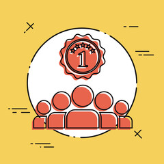 Match winner - Vector flat minimal icon