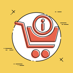 Obraz premium Information and support for shopping