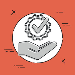 Service offer - Check best option - Minimal icon