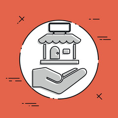 Store concept - Minimal vector icon