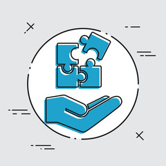 Strategic network - Minimal vector icon