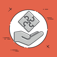 Strategic network - Minimal vector icon