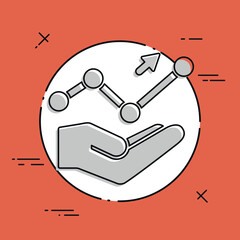 Statistics services - Minimal icon