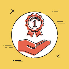 Top rating award - Minimal modern icon