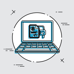 Automotive online quote - Dollar - Vector flat icon