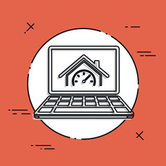 House performance - Vector icon for computer website or application