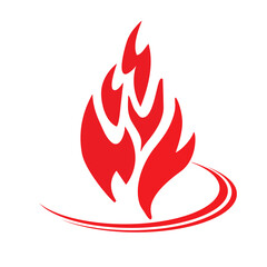 Vector drawing of the eternal flame.