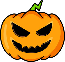 halloween pumpkin head