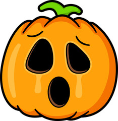 halloween pumpkin head