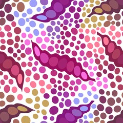 Summer cartoon seamless color beans pattern for wrapping and kitchen fabrics and clothes kids print