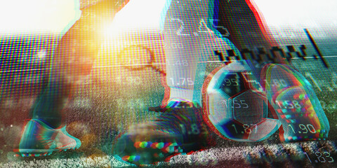 Internet live streaming of a soccer match