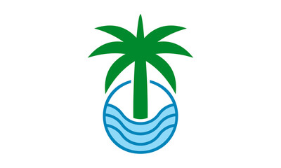 palm beach vector logo
