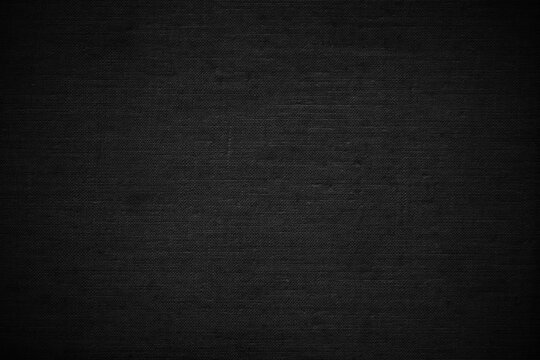 Black Canvas Texture Fabric Background