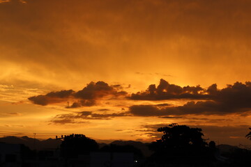 clouds in the sunset