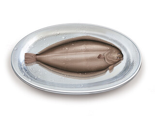 sole  , poisson, plateau, pêche, aliment, frais, fruits de mer, mer, animal, ailette, sain, queue, fond blanc, argent, attraper, repas, cuisiner, plat, viande, fraîcheur