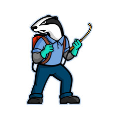 Badger Pest Control Mascot © Redwater Vectors