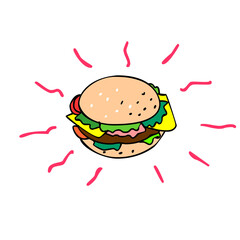 Cheeseburger Cartoon Drawing