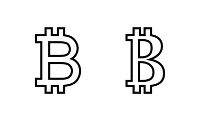 Bitcoin icon vector. bitcoin sign and symbol. payment symbol. cryptocurrency logo