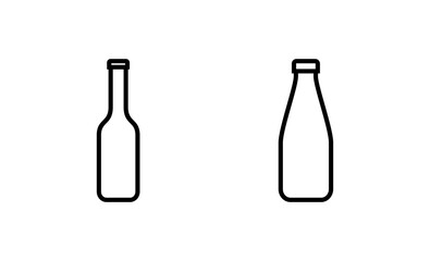 Bottle icon vector. bottle sign and symbol