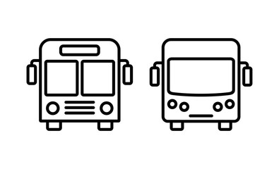 Bus icon vector. bus sign and symbol
