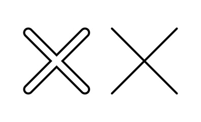 Close icon vector. Delete sign and symbol. cross sign
