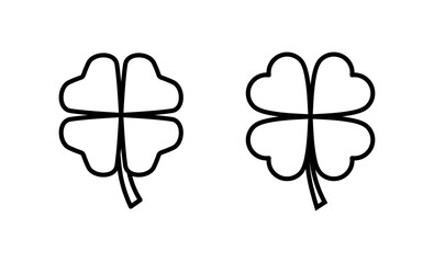 Fototapeta premium Clover icon vector. clover sign and symbol. four leaf clover icon.