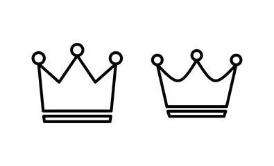 Crown icon vector. crown sign and symbol