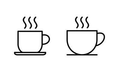 coffee cup icon vector. cup a coffee sign and symbol