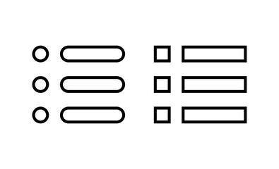Menu icon vector. web menu sign and symbol. hamburger menu symbol