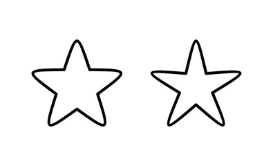 Star icon vector. rating sign and symbol. favourite star icon