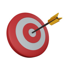 3d rendering business target isolated useful for business, company and finance design illustration