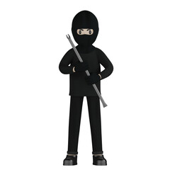 3d burglar with a briefcase