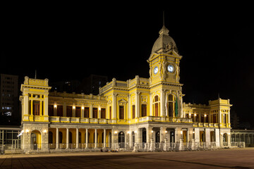 Fototapeta premium night view of Praça da Estação in Belo Horizonte city, Minas Gerais, Brazil