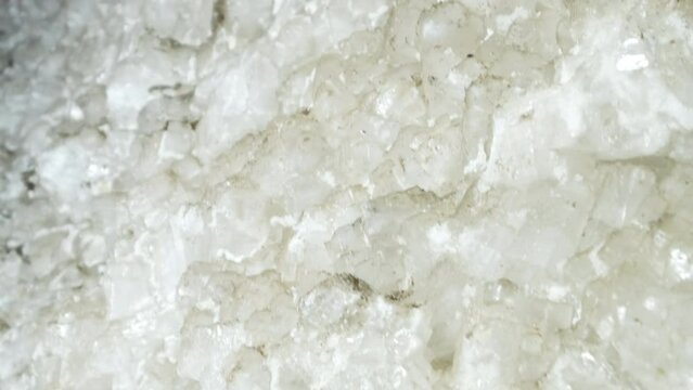 View of salt cave in Igdir. 4K Footage in Turkey