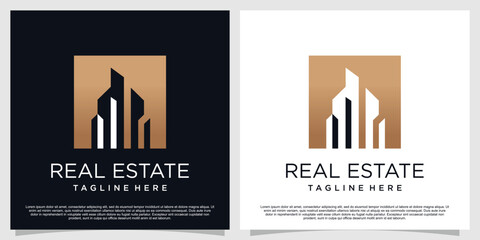 Real estate logo design with creative concept Premium Vector part 3