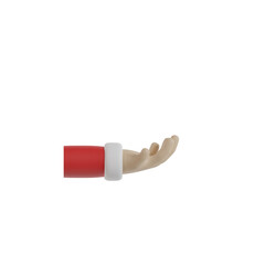 3d hand gestures with a red t-shirt