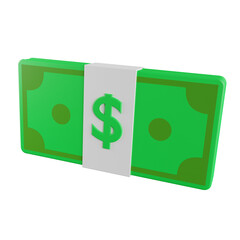Money Stack 3D Illustration