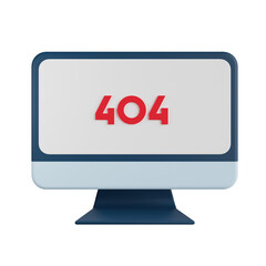 404 Error 3D Illustration