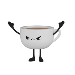 3d mug of coffee