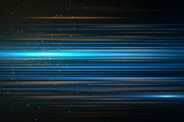 Glowing streaks.Beautiful light flares on dark background. Luminous abstract sparkling lined background. light effect wallpaper.