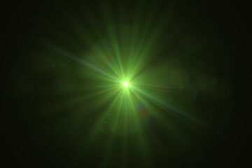 Abstract stylish light effect on a black background. Gold glowing neon line. Golden luminous dust and glares. Flash Light. luminous trail.