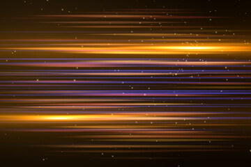 Glowing streaks.Beautiful light flares on dark background. Luminous abstract sparkling lined background. light effect wallpaper.