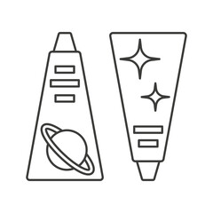 Food, Space concept line icon. Simple element illustration. Food, Space concept outline symbol design from space set. Can be used for web and mobile on white background