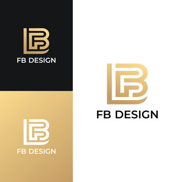 B, LB, LFB Monogram logo design